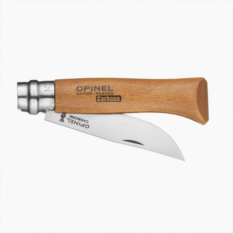 Opinel couteau n°08 carbone/hetre