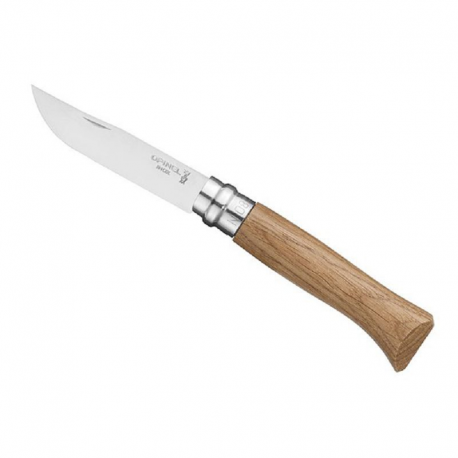 Opinel couteau n°08 inox/chene