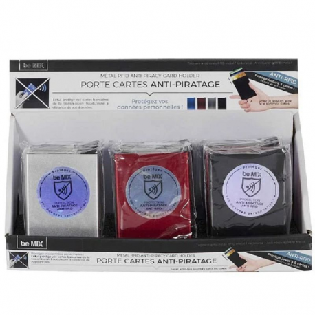 Porte carte anti piratage en métal