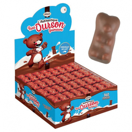 Oursons chocolat Cémoi en boîte de 140