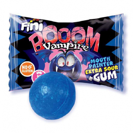 Bubble gum Vampire Fini (colorent la langue) - boîte de 200