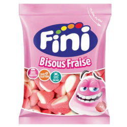 Sachet 90g Bisous fraise sucrés Halal Fini