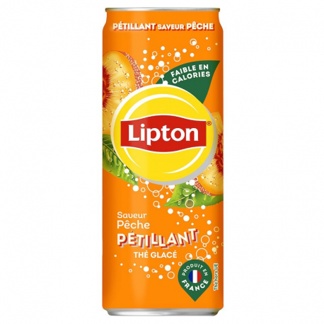 Lipton Pêche Pétillant boîte 33cl