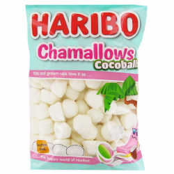 Boules coco guimauve tendre "cocoballs" Haribo (DDM 10/25)