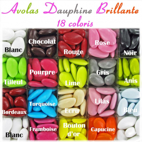 Dragées Avola Dauphine ECRU brillant - 500g