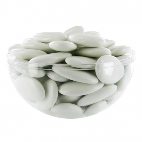Dragées Avola dauphine BLANC brillant 1kg