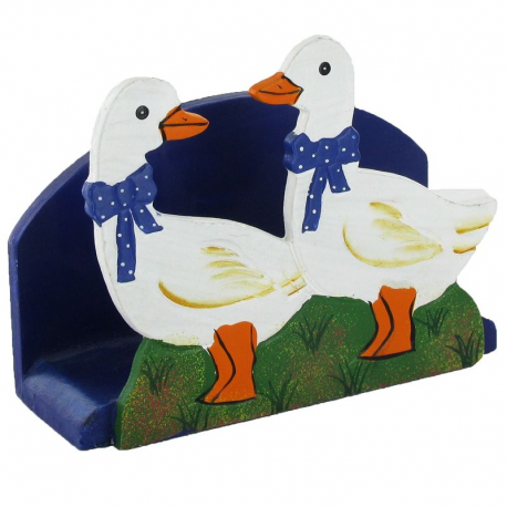 Porte serviettes décor canard 11 x 4,5 x 9 cm