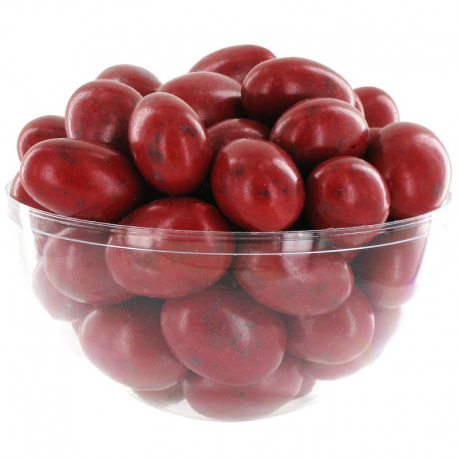 Dragées Pralissimo Amande grillée, chocolat noir et praliné ROUGE - 1kg