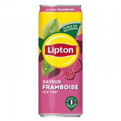 Lipton ice tea framboise boîte 33cl