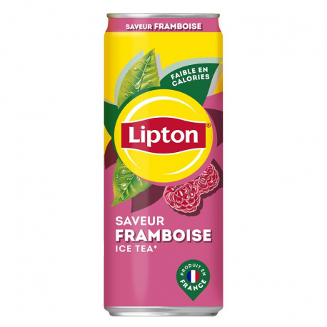 Lipton ice tea framboise boîte 33cl