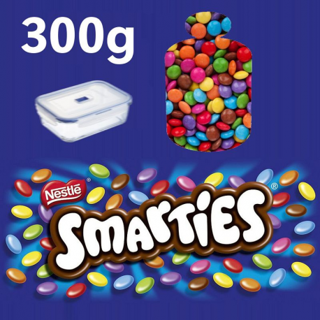 Smarties en boîte hermétique 300g (tupper)
