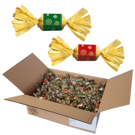 Papillotes praliné lait & noir carton 5kg (4.6kg net)