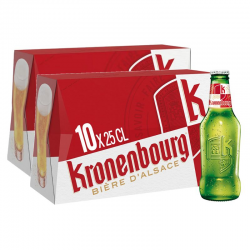 Kronenbourg verre 25cl en pack de 10