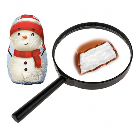 Figurines Bonhommes de neige chocolat au lait vrac kg