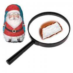 Figurines Pères Noël chocolat au lait vrac kg
