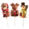 ~Sucettes chocolat Noël assorties 35g - assortiment n°1