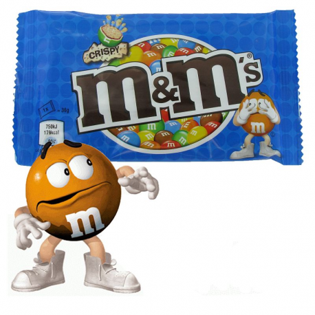 M&Ms crispy bleu 36g