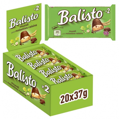 Balisto Muesli noisettes raisins 37g