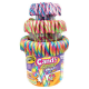 Candy canes tubo de 100 multicolores 12g