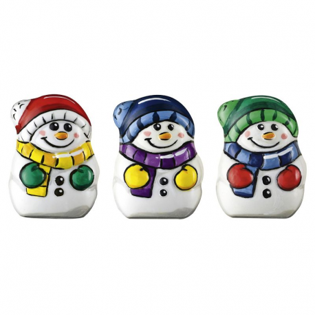 Bonhommes de neige en chocolat au lait - tubo de 400g