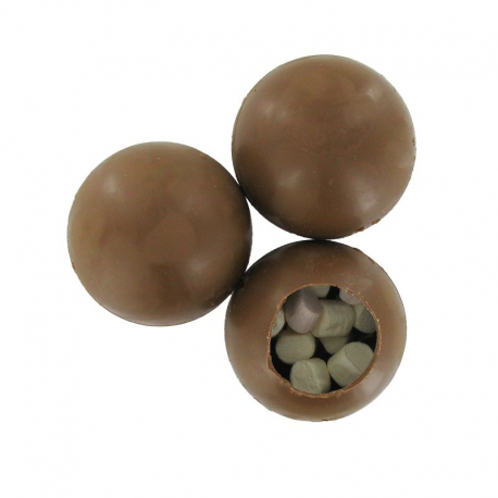 Etui 3 bombes chocolat lait garnies de guimauves