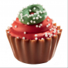 ~Chocolats Cupcakes Noël rouge vrac kg