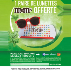 Lunettes de soleil 6 couleurs M&M's