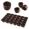 ~Déco cup chocolat noir à garnir boîte +-500g