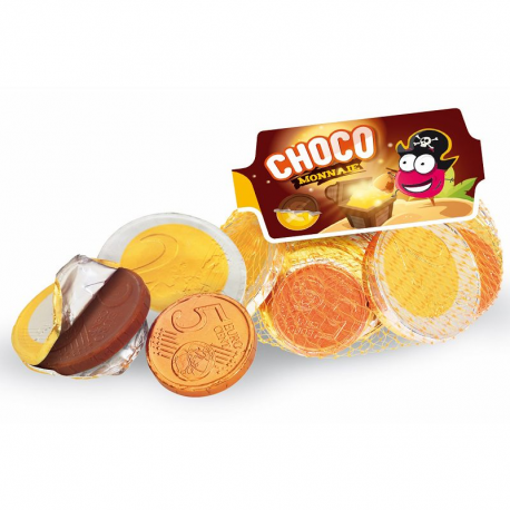 Filets pièces chocolat 80g en display Fizzy