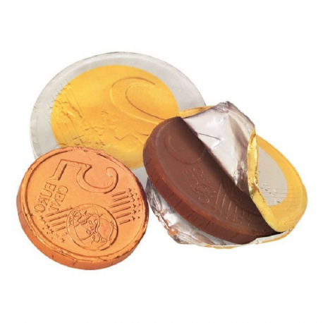 Filets pièces chocolat 80g en display Fizzy