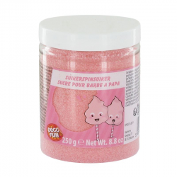 ~Sucre rose (parfum fraise) pour barbe à papa 250g