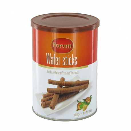 Wafer sticks noisette - boîte métal 400g