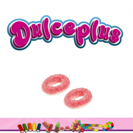 Sachets 100g Anneaux fraise acides Dulceplus