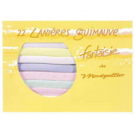 Guimauves colorées Auzier - boîte de 22 lanières