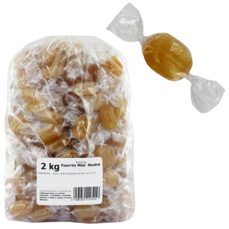 Bonbons pliés au miel neutre kg Kubli