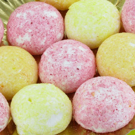 Boules coco meringue sous cello - 770g (environ 70 pièces)