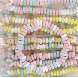 Colliers de bonbons en dextrose emballés Zip Zap - 100 pièces