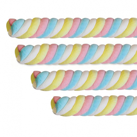 Guimauve géante olympic twisty 2 bleu Fini 67cm