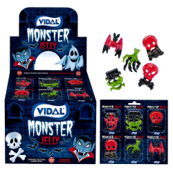 Blisters Monster jelly 66 bestioles gelifiées Vidal - boîte de 66 (11x6)