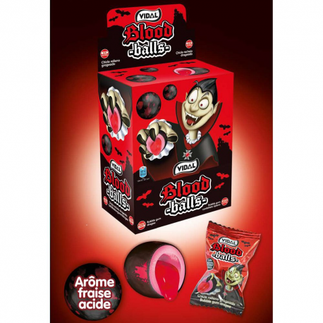 Bubble gum bloods balls liquide Vidal