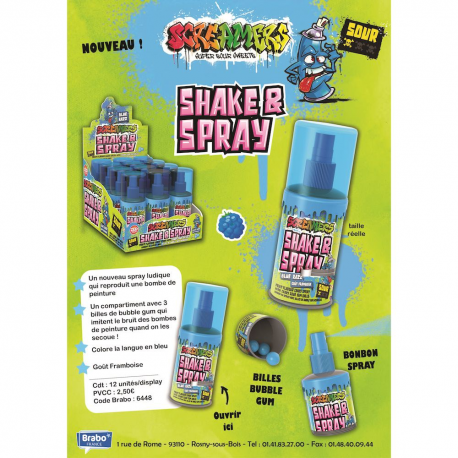 Shake and spray blue