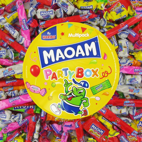 Haribo seau jaune maoam party box 690g