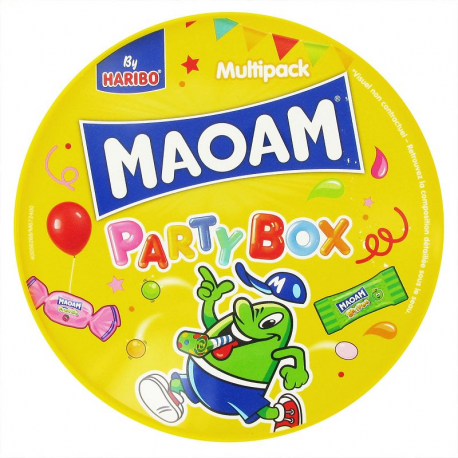 Haribo seau jaune maoam party box 690g