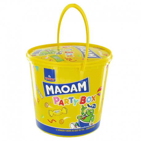 Haribo seau jaune maoam party box 690g