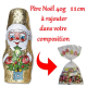 Père Noël s/alu 40g à rajouter à la compo de votre goûter de Noël