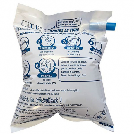 Ethylotest à usage unique certifie par NF