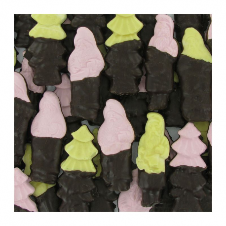 ~Guimauves Noël mi-chocolatées noir 1kg