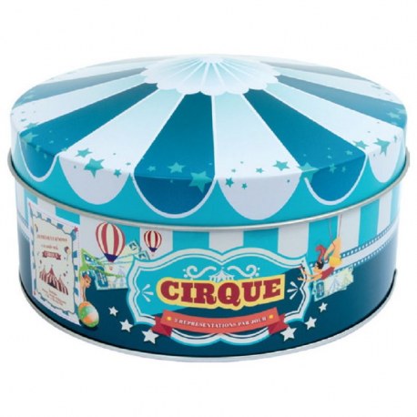 Boîte métal chapiteau de cirque (14x7.8cm)