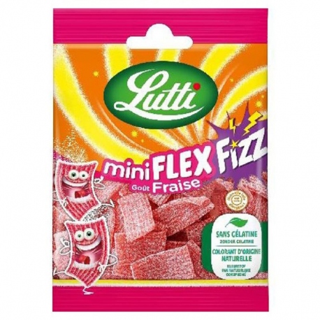 Lutti 30 mini sachets 35g Flex Fizz Fraise