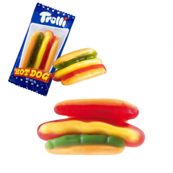 Mini Hot Dog Trolli en tubo de 60
